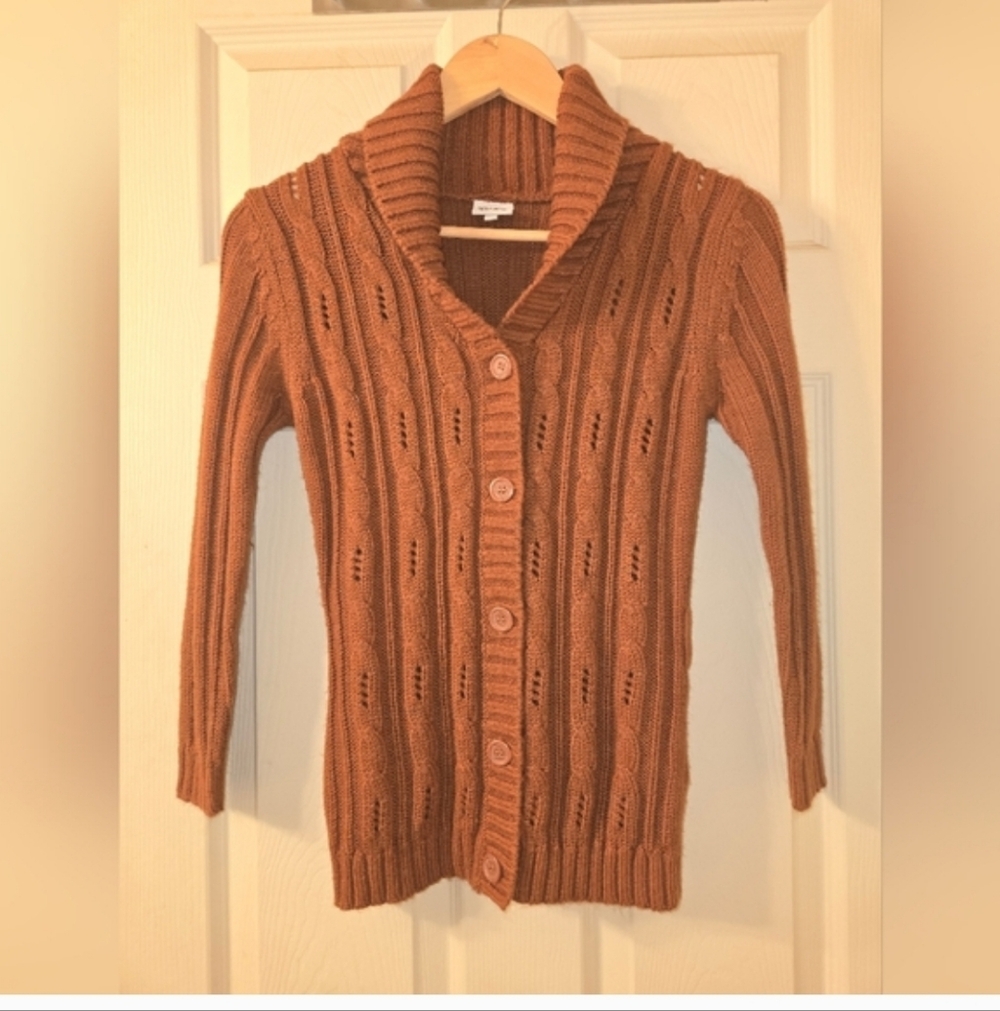 Suzy Shier Burnt Orange Sweater - Picture 7 of 7